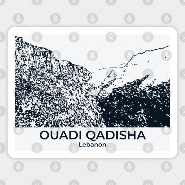 Ouadi Qadisha - Lebanon Magnet by Lakeric